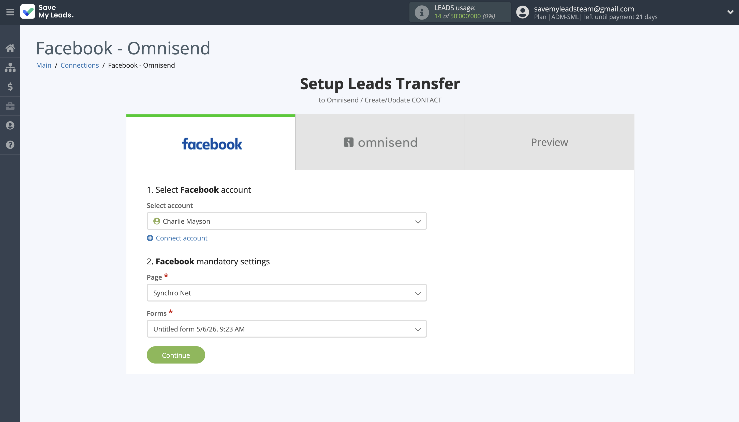 How to Connect Facebook with Omnisend Create Contact | Data Source account connection How to Connect Facebook with Omnisend Create Contact | Data Source account connection
