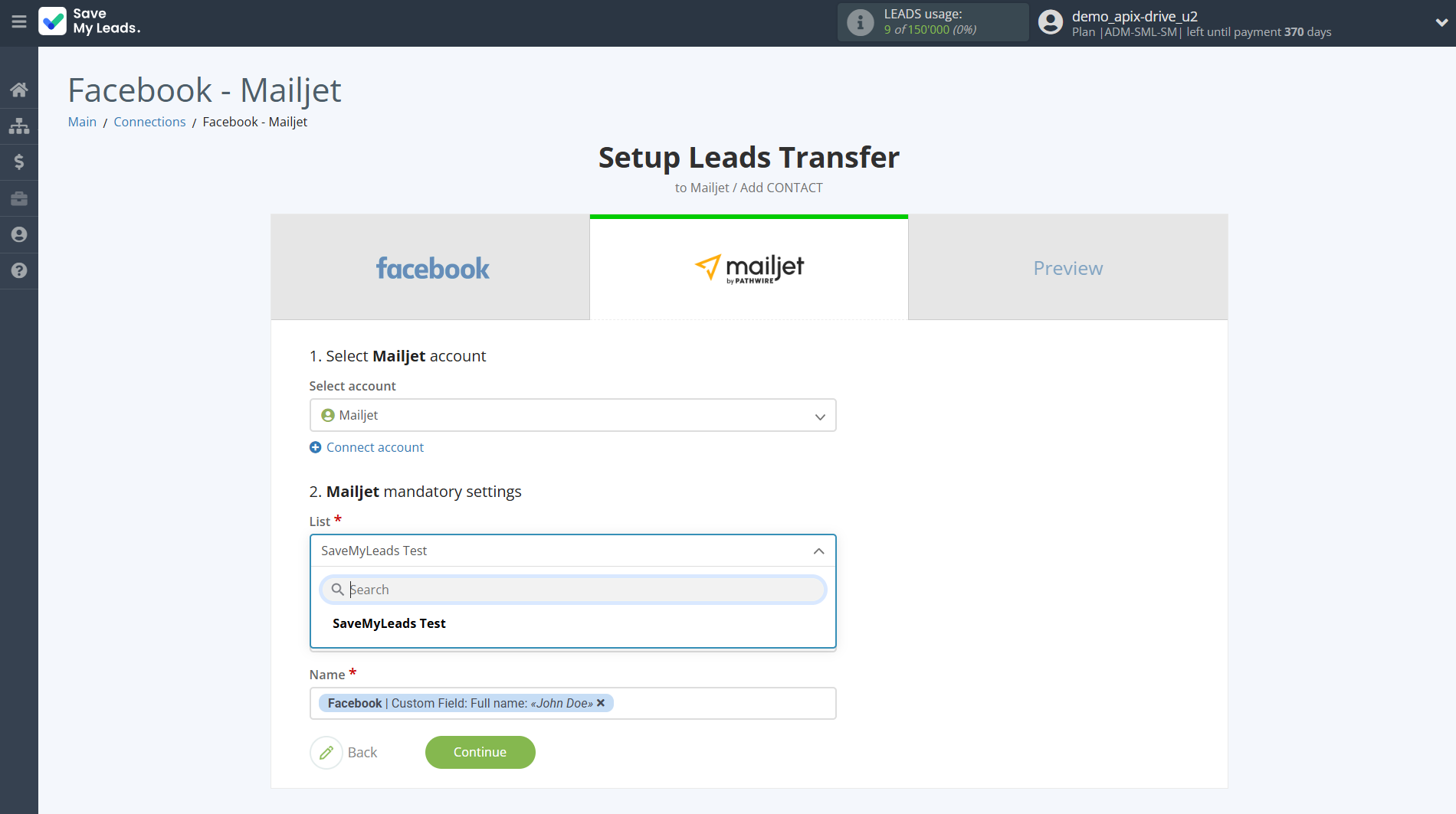 How to Connect Facebook with Mailjet | Assigning fields How to Connect Facebook with Mailjet | Assigning fields