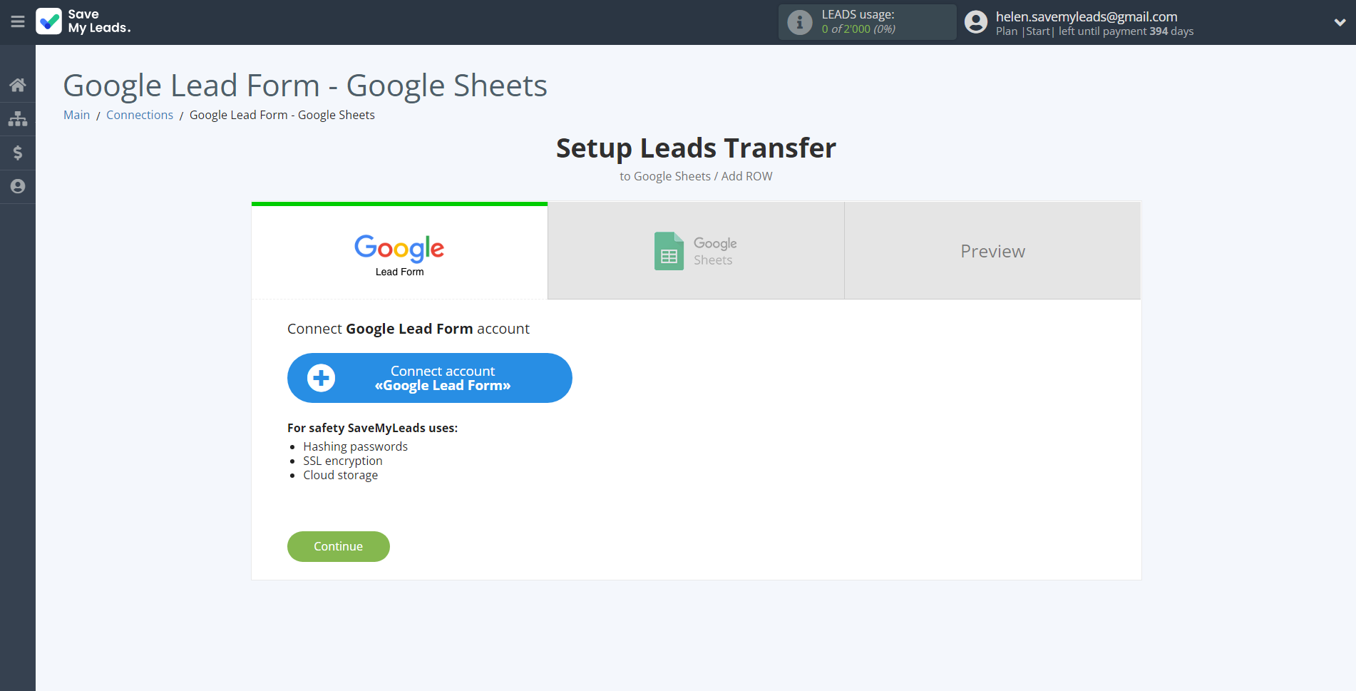 How to Connect Google Lead Form with Google Sheets |&nbsp;Data Source account