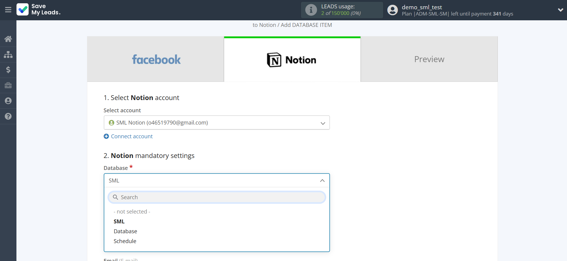 How to Connect Facebook with Notion | Assigning fields How to Connect Facebook with Notion | Assigning fields