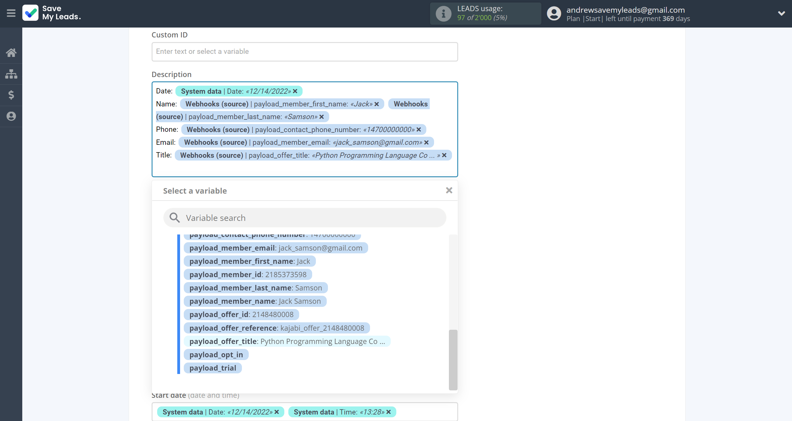 How to Connect Webhooks with ClickUp | Assigning fields