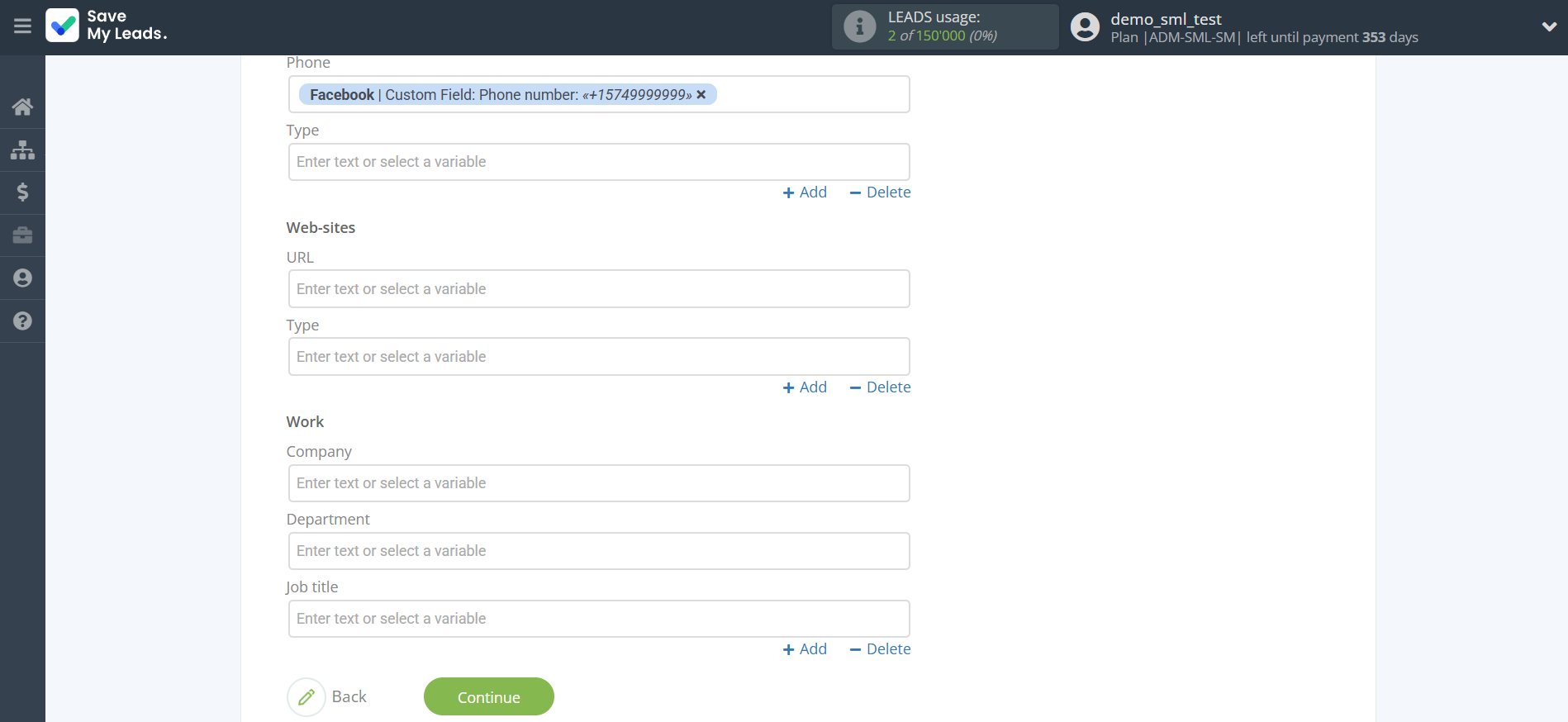 How to Connect Facebook with Google Contacts | Assigning fields How to Connect Facebook with Google Contacts | Assigning fields