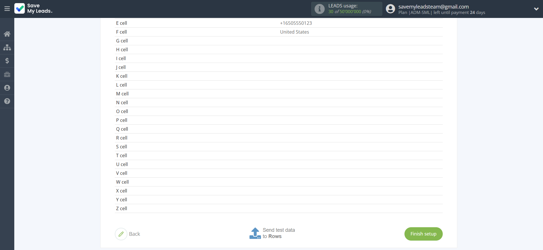 How to Connect Webhooks with Rows Add Row | Test data How to Connect Webhooks with Rows Add Row | Test data