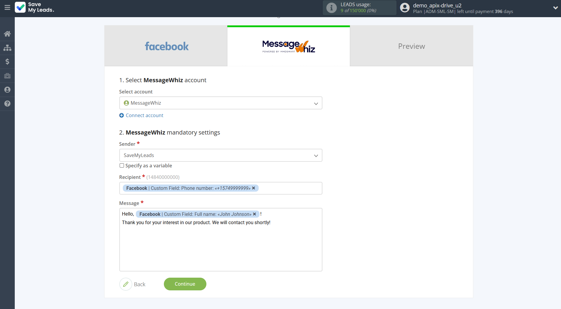 How to Connect Facebook with MessageWhiz | Assigning fields How to Connect Facebook with MessageWhiz | Assigning fields
