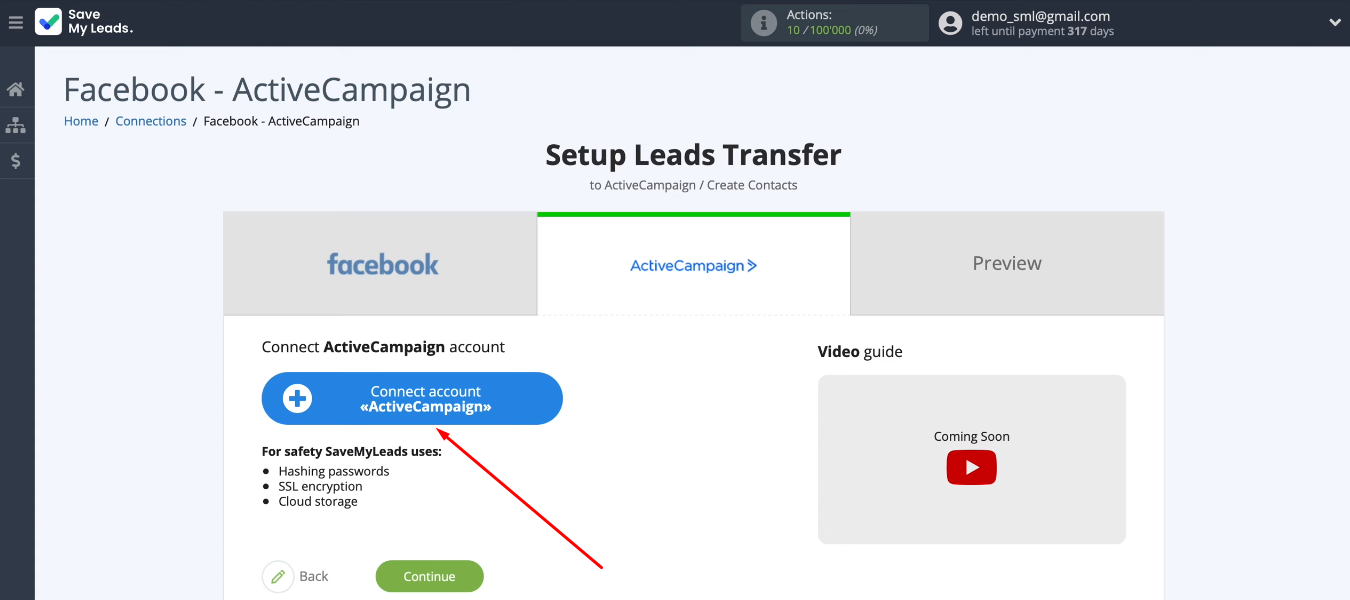 Facebook and ActiveCampaign integration | Connect the ActiveCampaign account Facebook and ActiveCampaign integration | Connect the ActiveCampaign account
