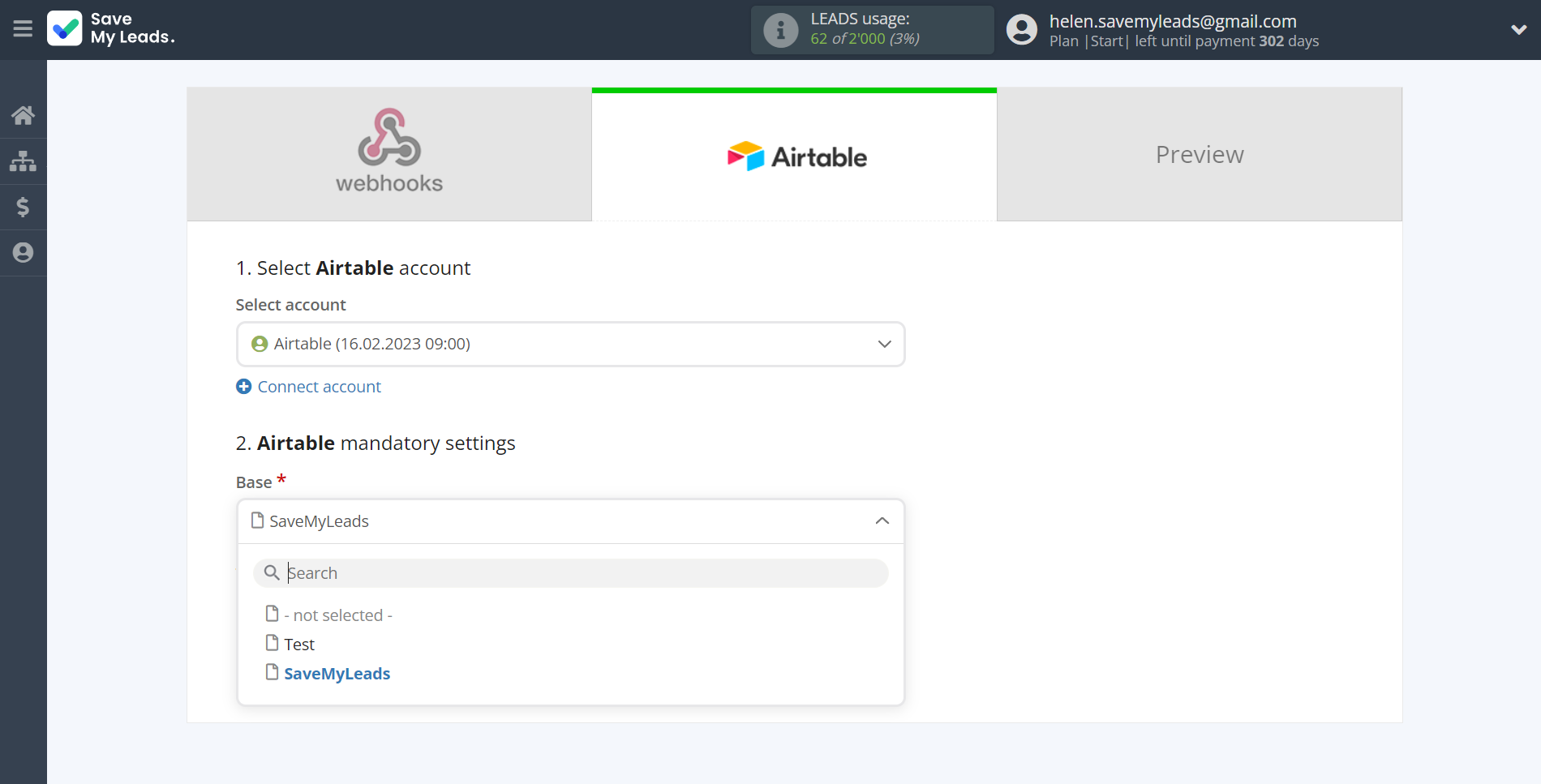 How to Connect Webhooks with AirTable | Assigning fields