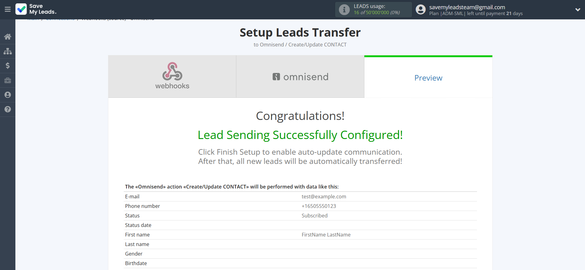 How to Connect Webhooks with Omnisend Create Contacts | Test data How to Connect Webhooks with Omnisend Create Contacts | Test data