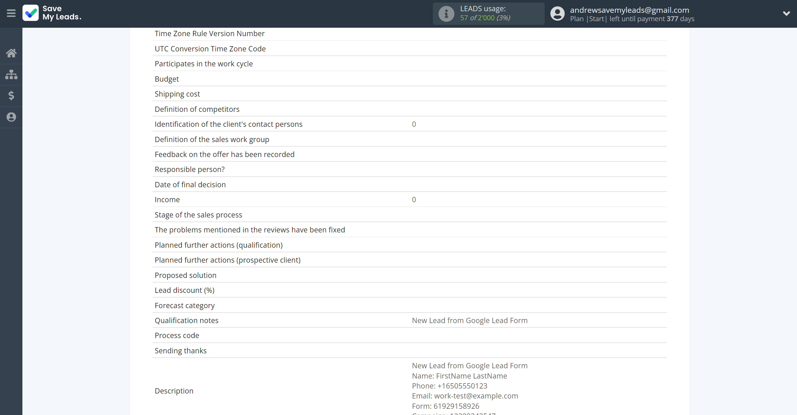 How to Connect Google Lead Form with Microsoft Dynamics 365 Create Opportunity | Test data