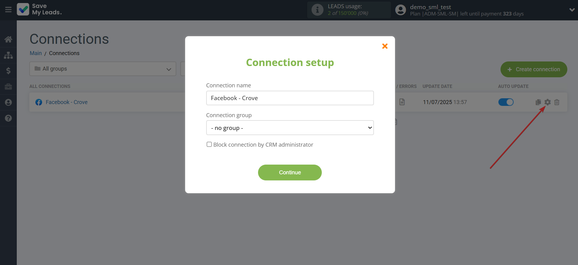 How to Connect Facebook with Crove | Name and group connection How to Connect Facebook with Crove | Name and group connection
