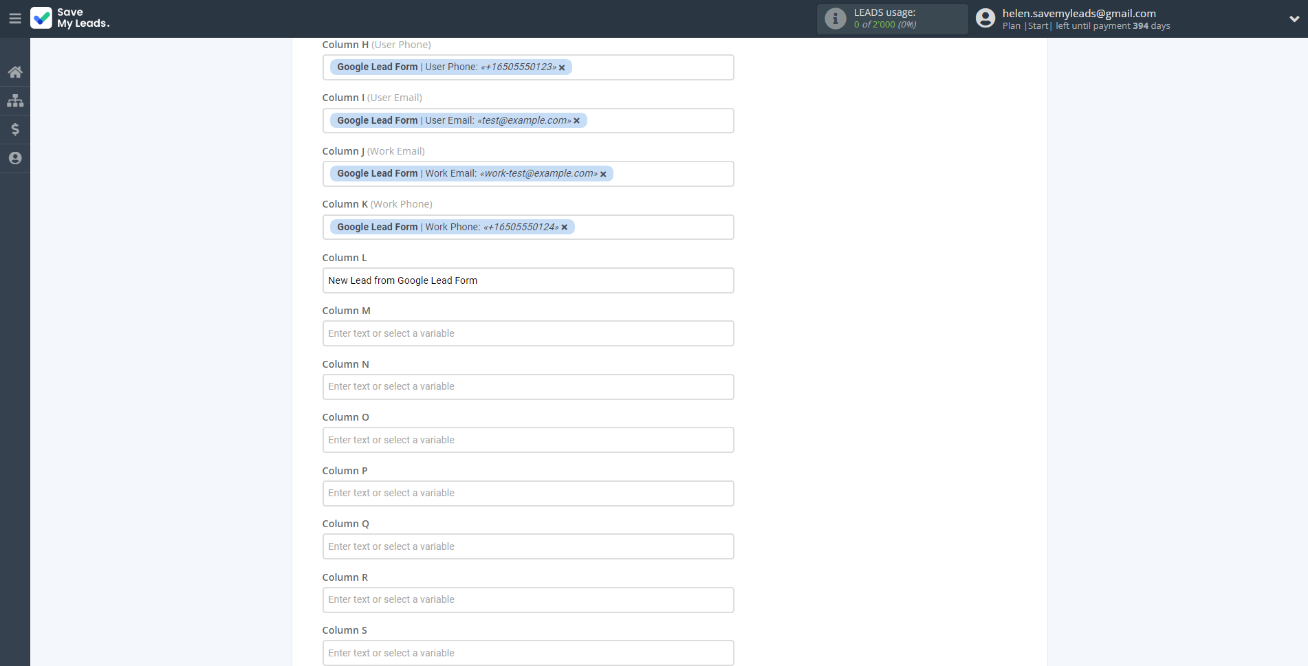 How to Connect Google Lead Form with Google Sheets |&nbsp;Assigning fields