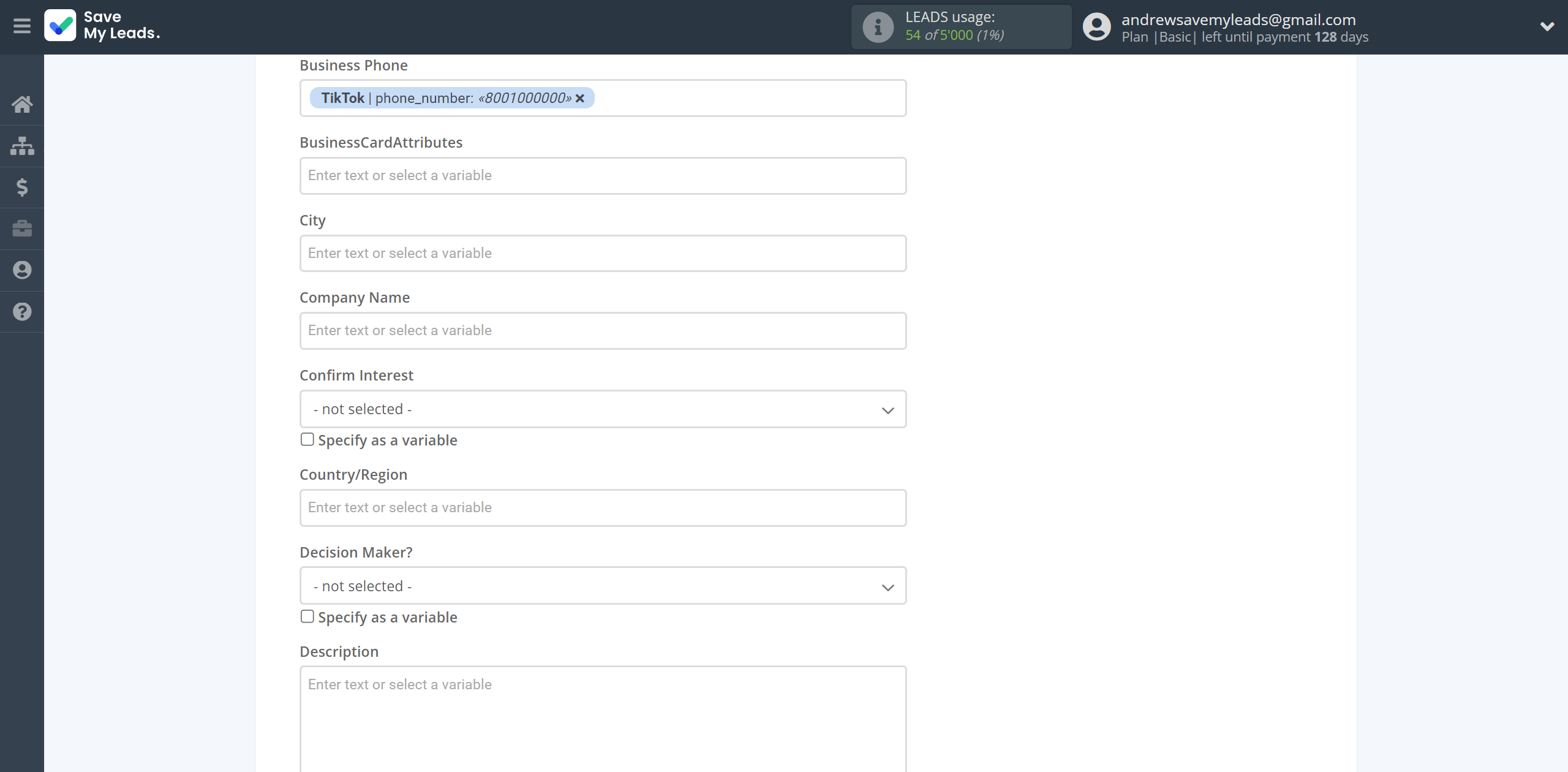 How to Connect TikTok with Microsoft Dynamics 365 Create Lead | Assigning fields