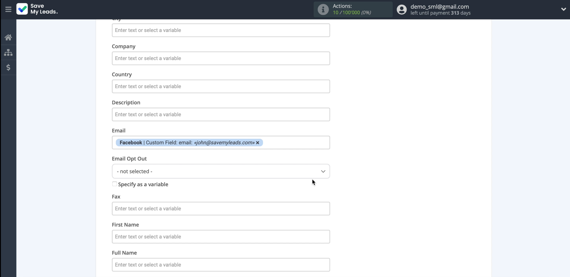 How to set up the upload of new leads from your Facebook ad account to Zoho CRM | Choosing the data to transfer part 2 How to set up the upload of new leads from your Facebook ad account to Zoho CRM | Choosing the data to transfer part 2