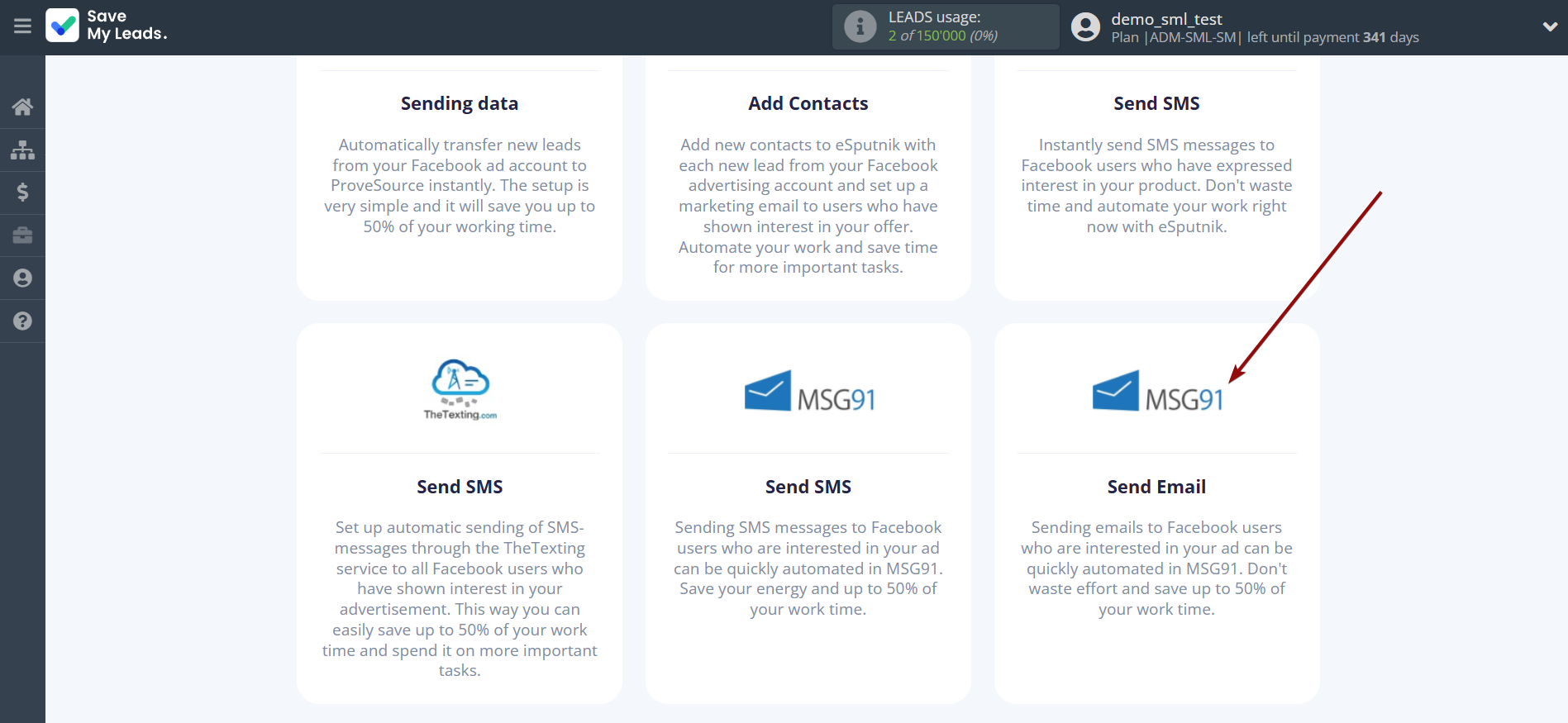 How to Connect Facebook with MSG91 Send Email | Data Destination system selection How to Connect Facebook with MSG91 Send Email | Data Destination system selection