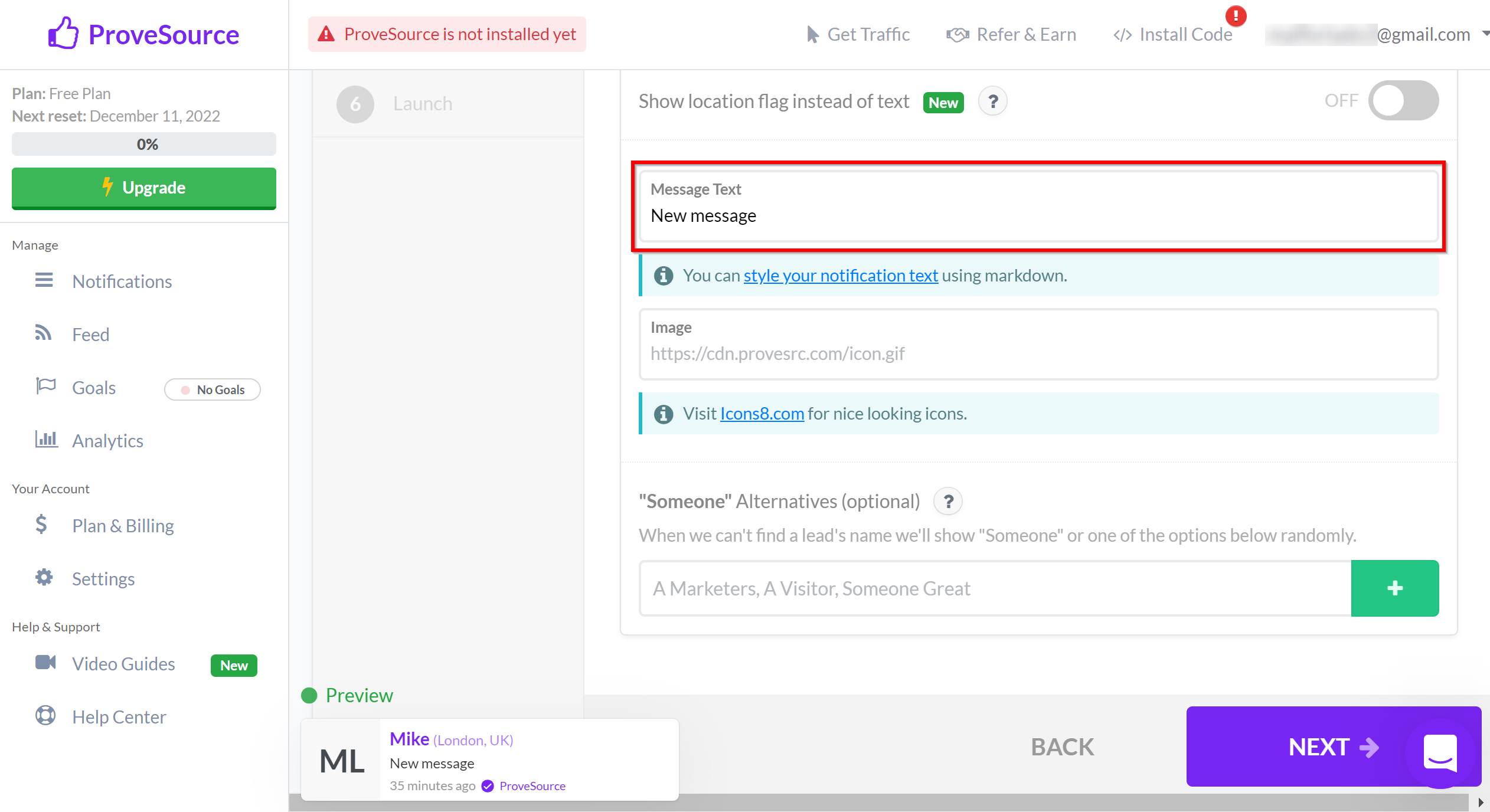 How to Connect Google Lead Form with ProveSource | Data Destination account connection