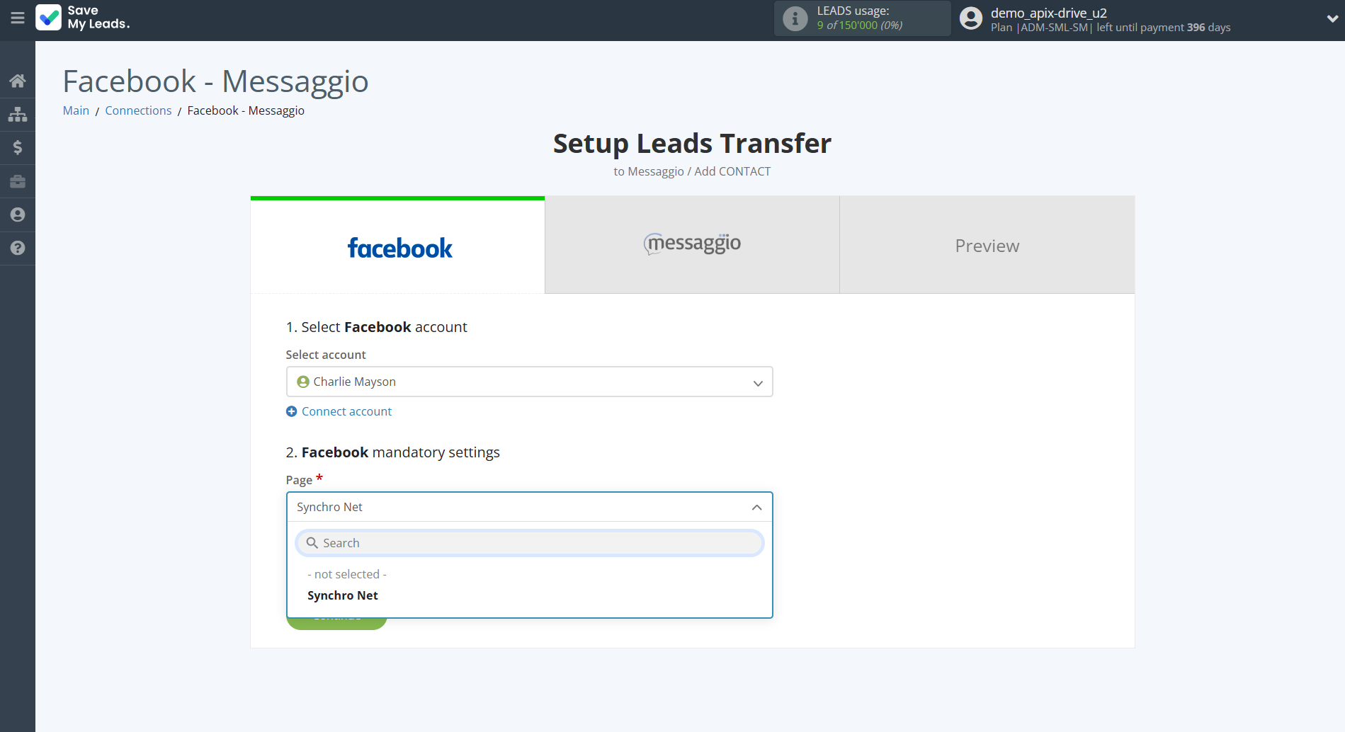How to Connect Facebook with Messaggio | Data Source account connection How to Connect Facebook with Messaggio | Data Source account connection