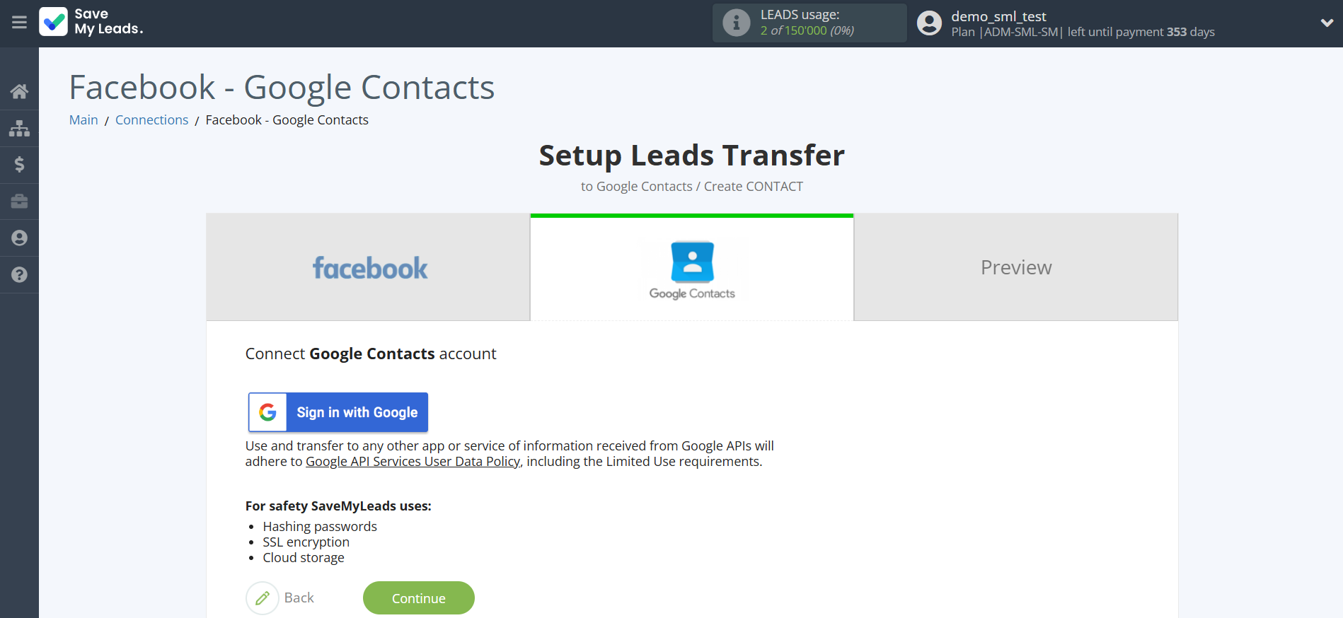 How to Connect Facebook with Google Contacts | Data Destination account connection How to Connect Facebook with Google Contacts | Data Destination account connection