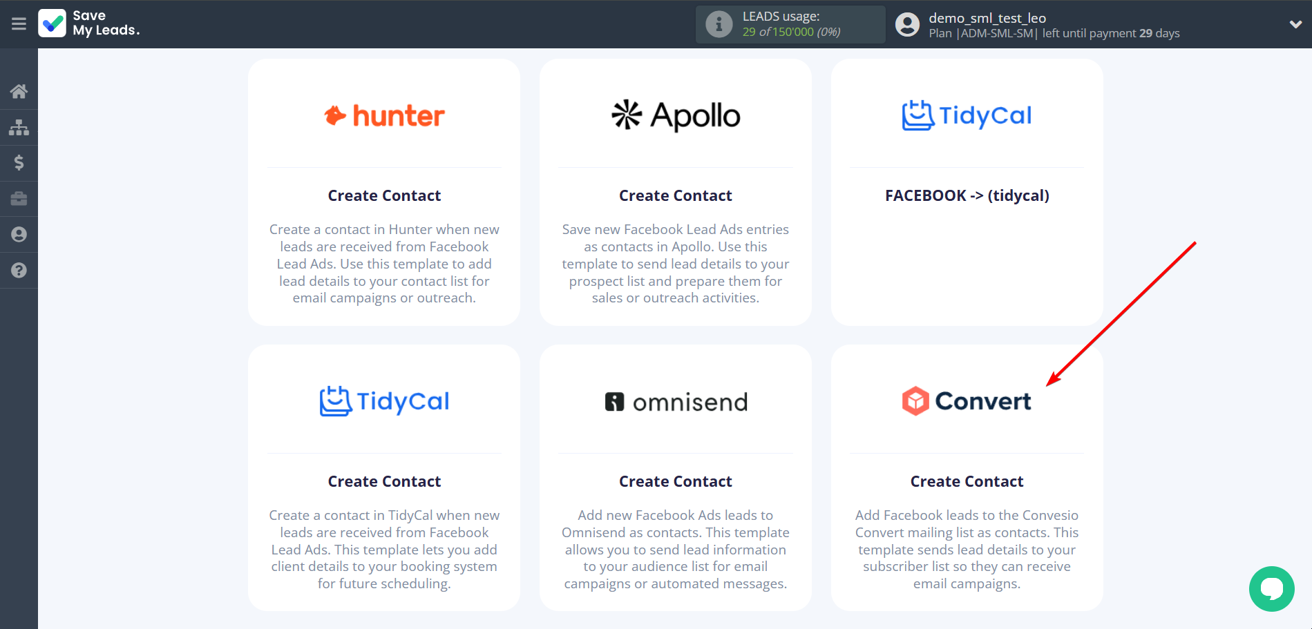 How to Connect Facebook with ConvesioConvert | Data Destination system selection How to Connect Facebook with ConvesioConvert | Data Destination system selection