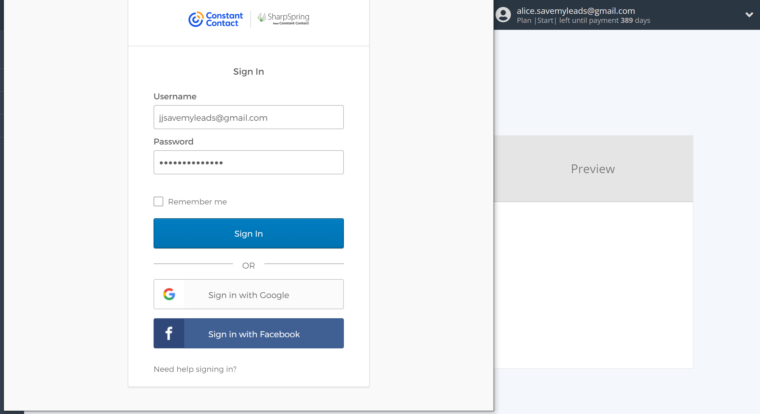 How to Connect Google Lead Form with Constant Contact | Data Destination account connection