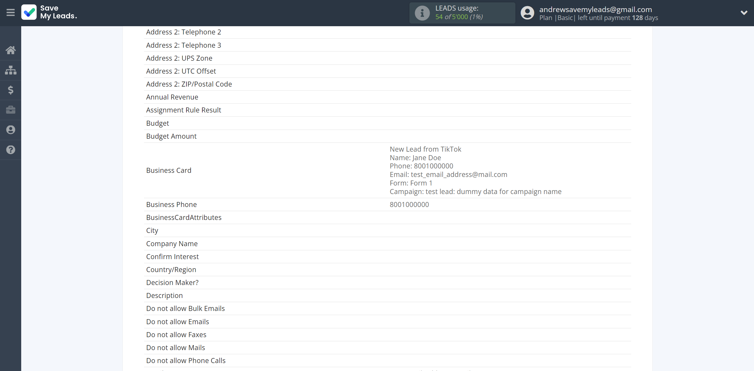 How to Connect TikTok with Microsoft Dynamics 365 Create Lead | Test data