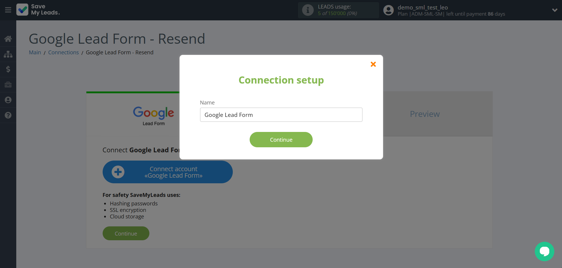 How to Connect Google Lead Form with Resend (Send Email)  | Data Source account connection