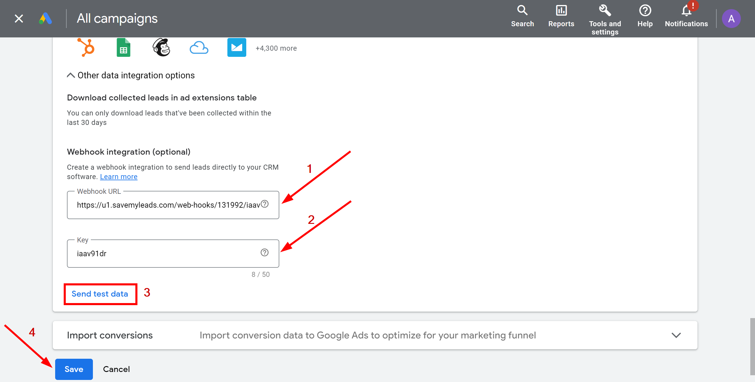 How to Connect Google Lead Form with Discord | Data Source account connection