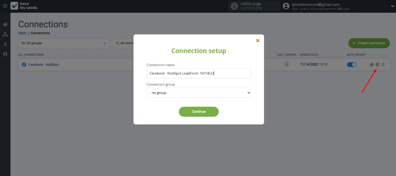 Facebook and HubSpot integration | Change integration name Facebook and HubSpot integration | Change integration name