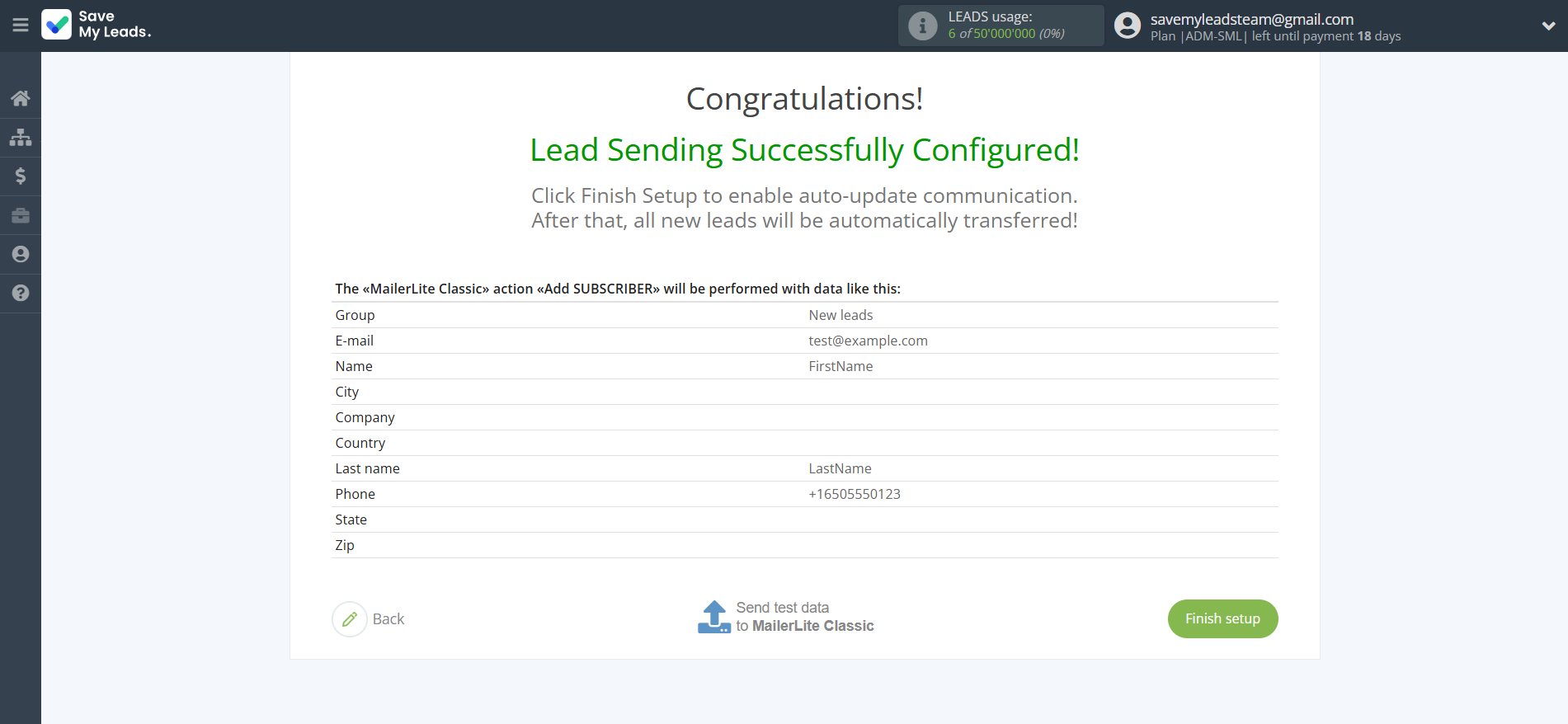 How to Connect Webhooks with MailerLite Classic | Test data How to Connect Webhooks with MailerLite Classic | Test data