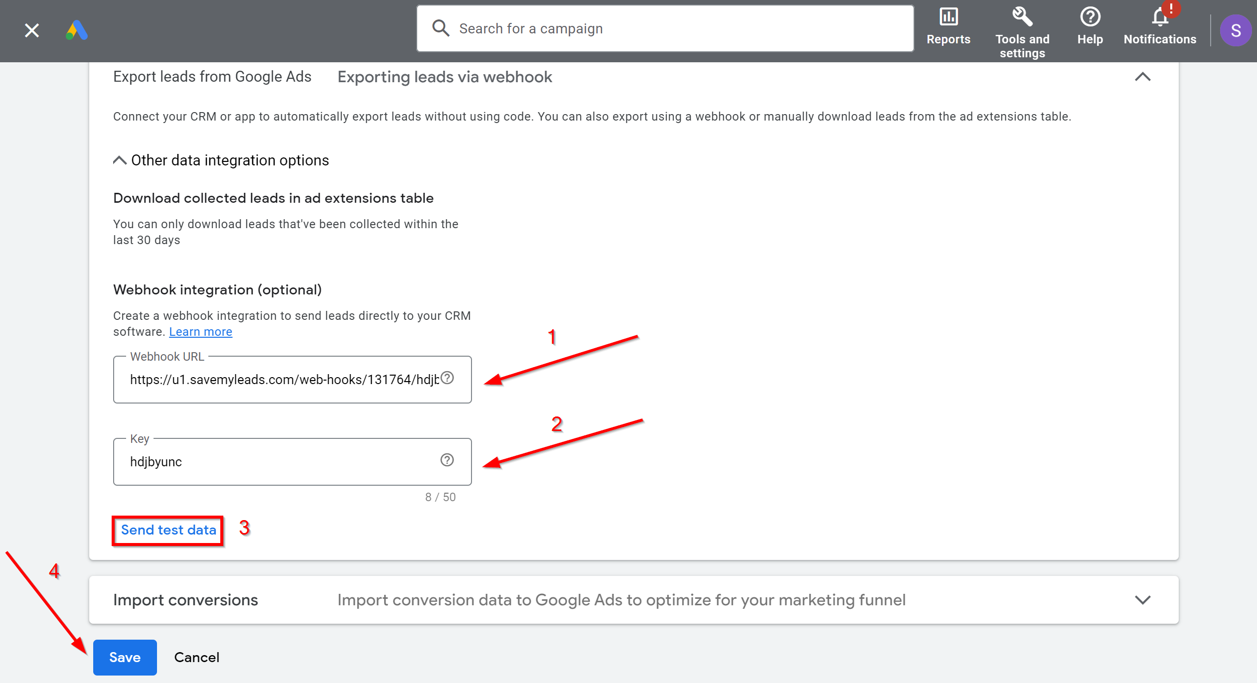 How to Connect Google Lead Form with Afilnet | Data Source account connection