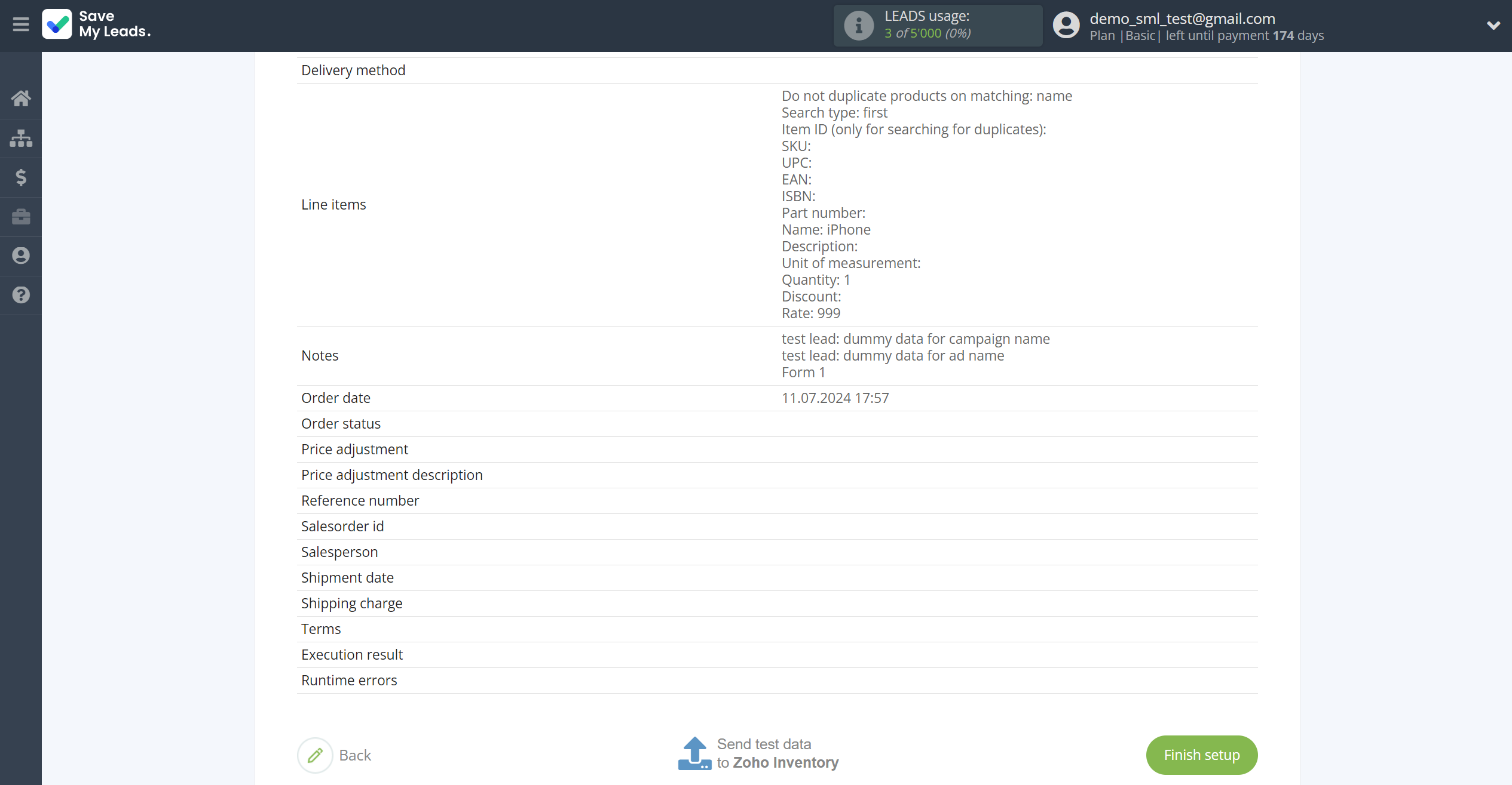 How to Connect TikTok with Zoho Inventory Create sales Order | Test data