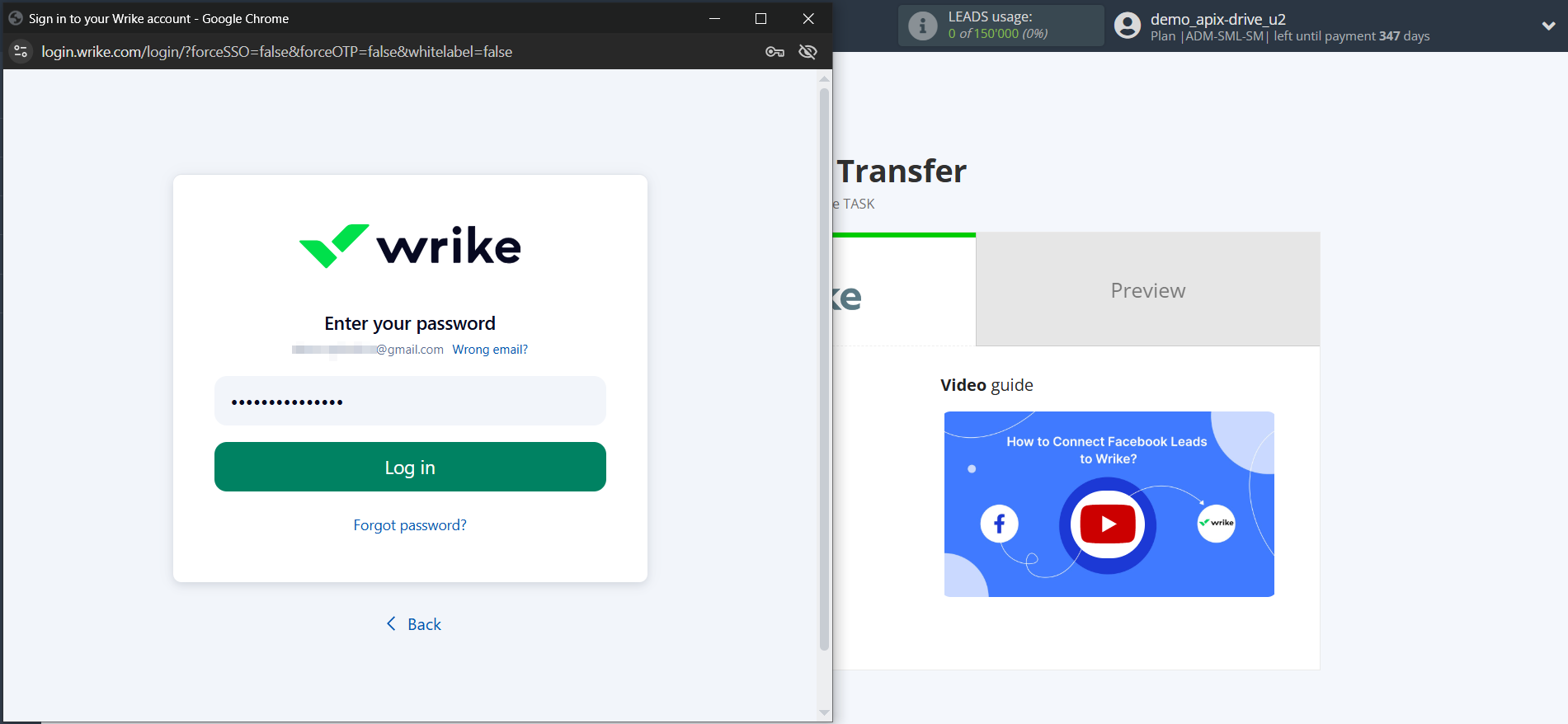 How to Connect Facebook with Wrike | Data Destination account connection How to Connect Facebook with Wrike | Data Destination account connection