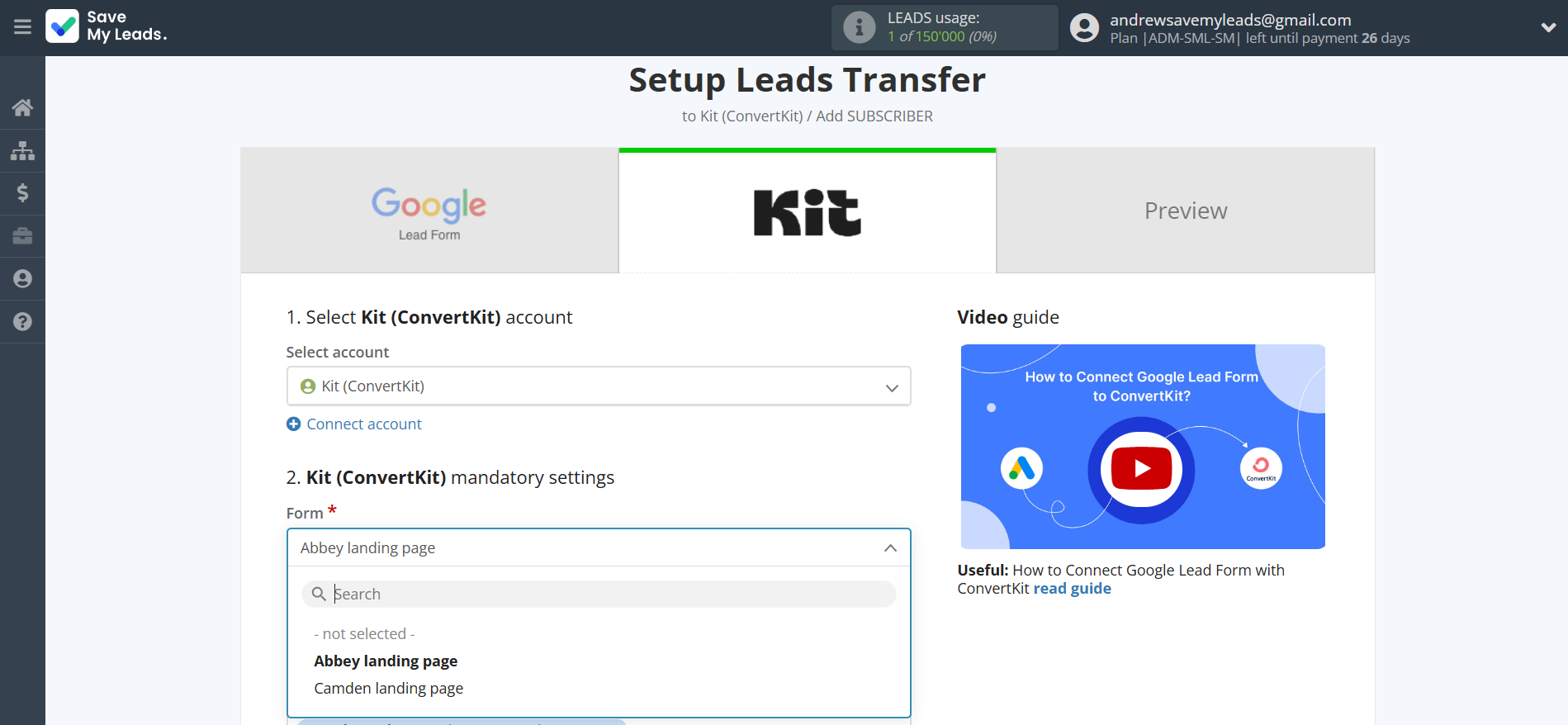 How to Connect Google Lead Form with Kit (ConvertKit) | Assigning fields How to Connect Google Lead Form with Kit (ConvertKit) | Assigning fields