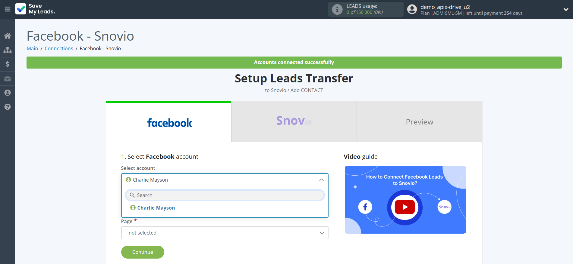 How to Connect Facebook with Snovio Add Contacts | Data Source account selection How to Connect Facebook with Snovio Add Contacts | Data Source account selection