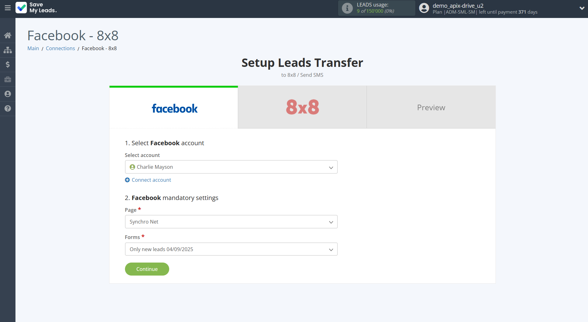 How to Connect Facebook with 8x8 | Data Source account connection How to Connect Facebook with 8x8 | Data Source account connection