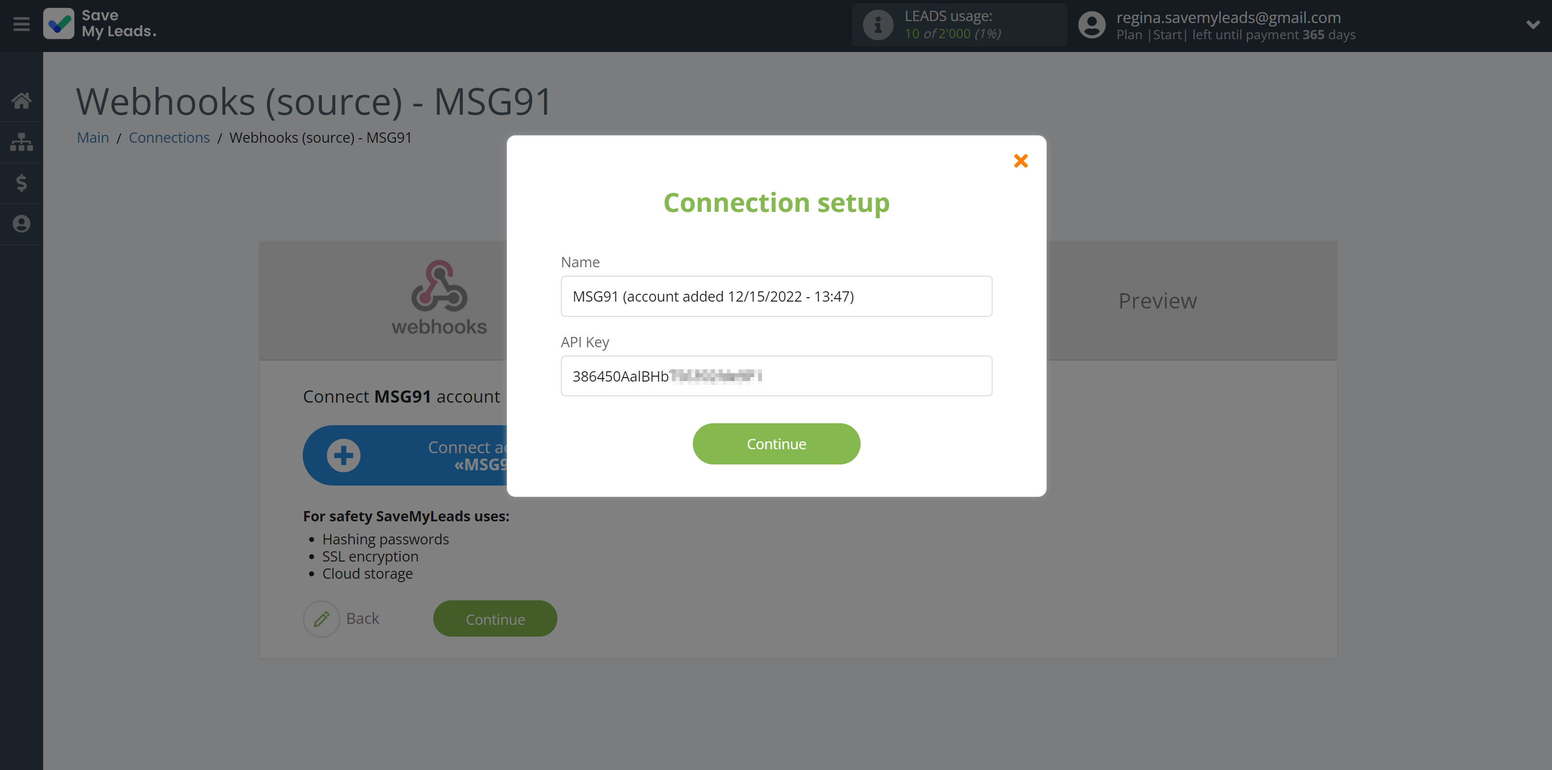 How to Connect Webhooks with MSG91 Send Email | Data Destination account connection