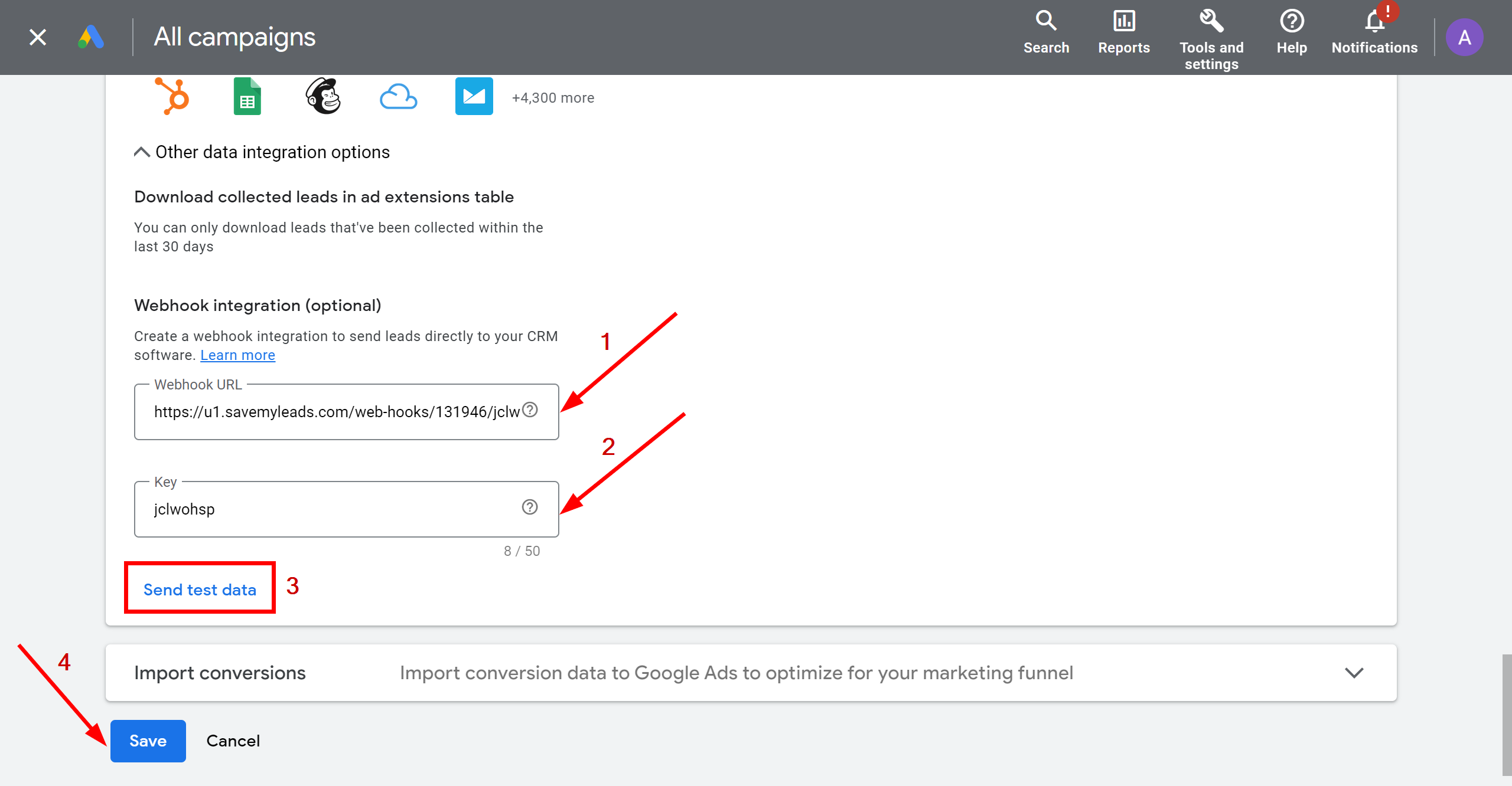 How to Connect Google Lead Form with Smartsheet | Data Source account connection