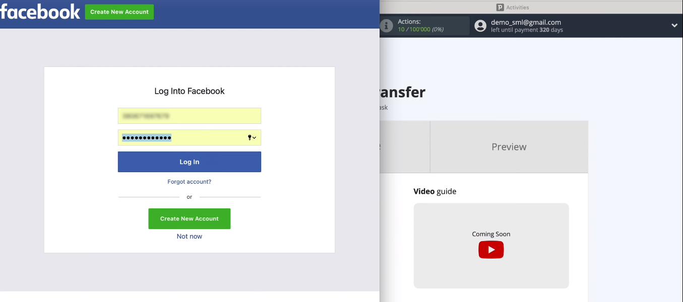 Facebook and Pipedrive integration | Login to Facebook