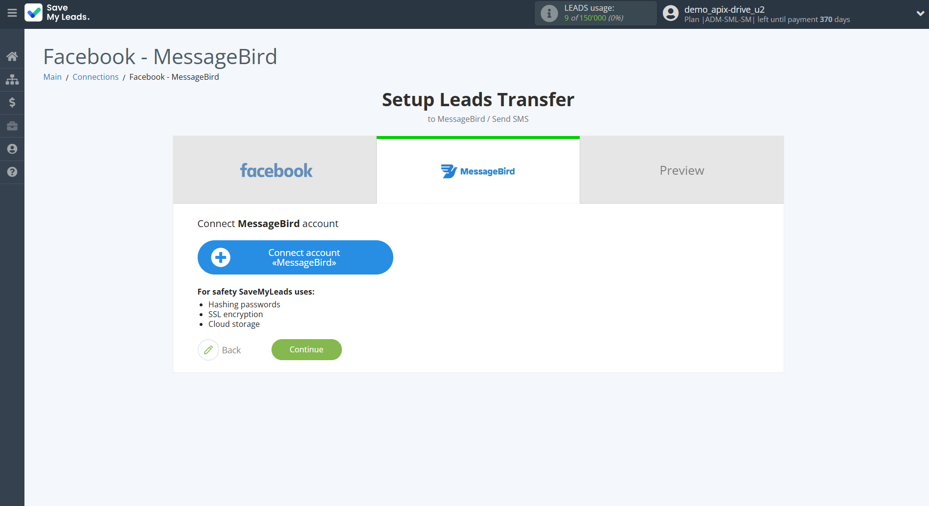 How to Connect Facebook with MessageBird | Data Destination account connection How to Connect Facebook with MessageBird | Data Destination account connection