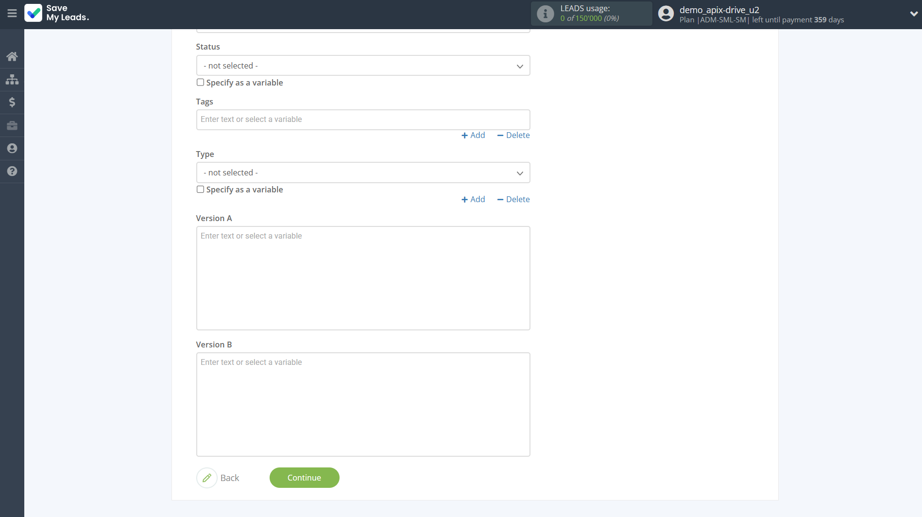 How to Connect Facebook with ClickUp | Assigning fields