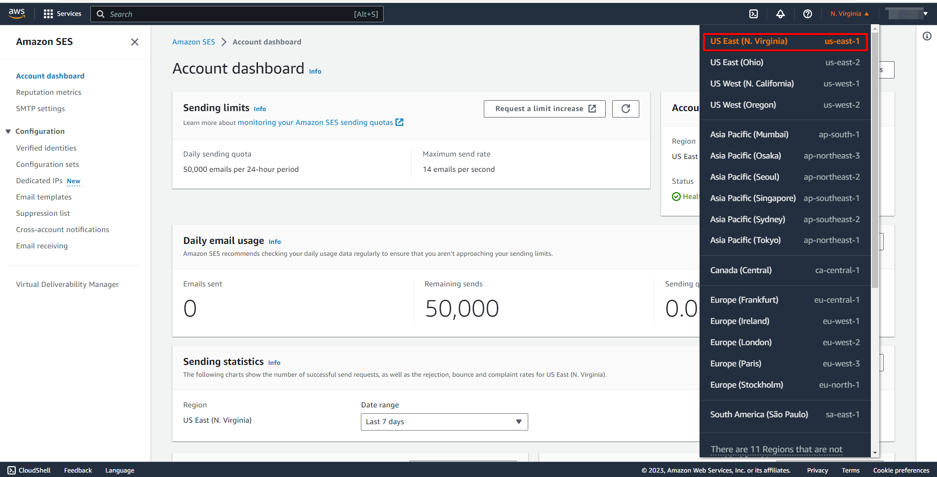 How to Connect Webhooks with Amazon SES | Data Destination account connection