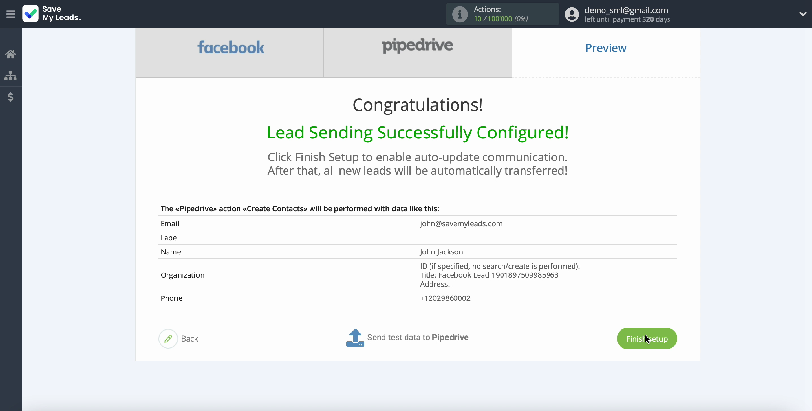 Facebook Leads Ads and Pipedrive CRM integration | Finishing the setup