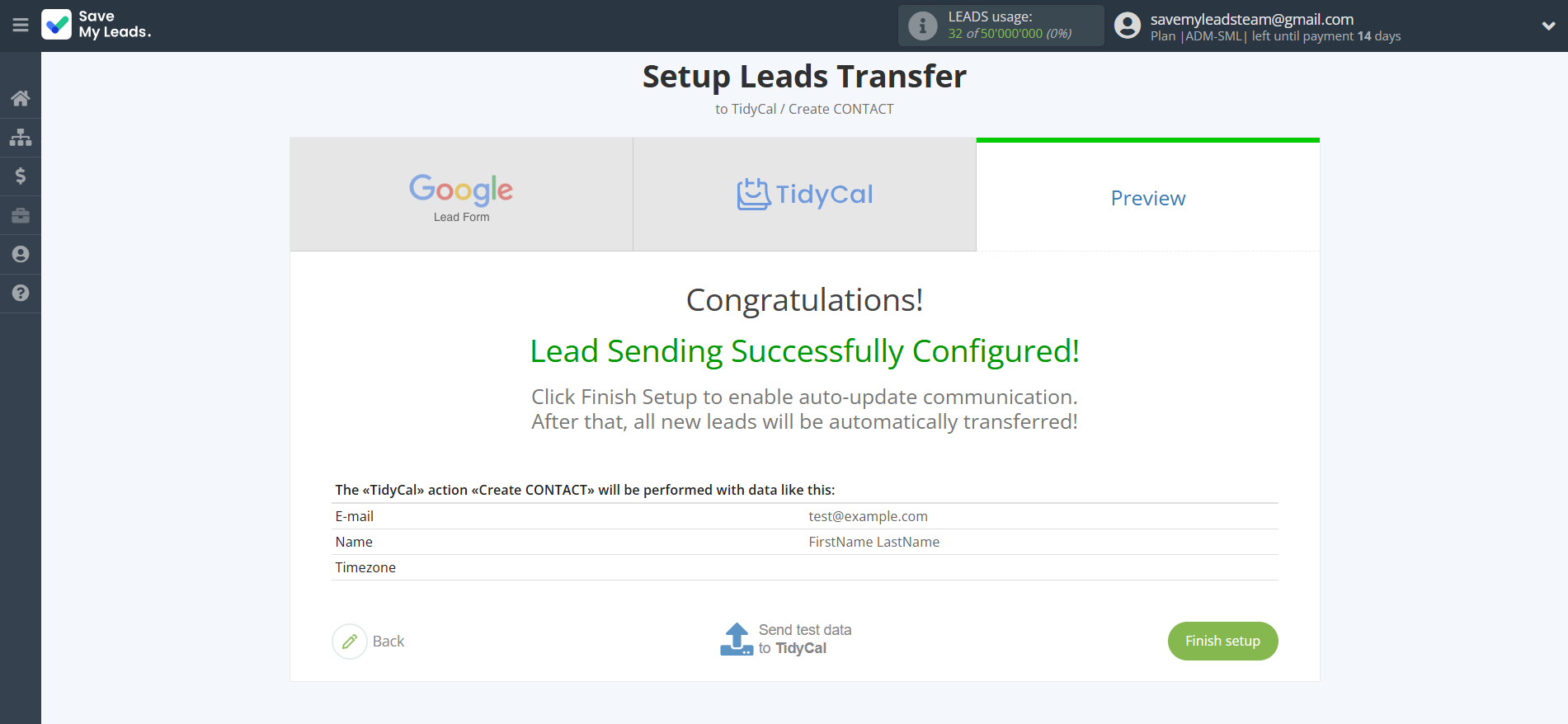 How to Connect Google Lead Form with TidyCal Create Contacts | Test data How to Connect Google Lead Form with TidyCal Create Contacts | Test data