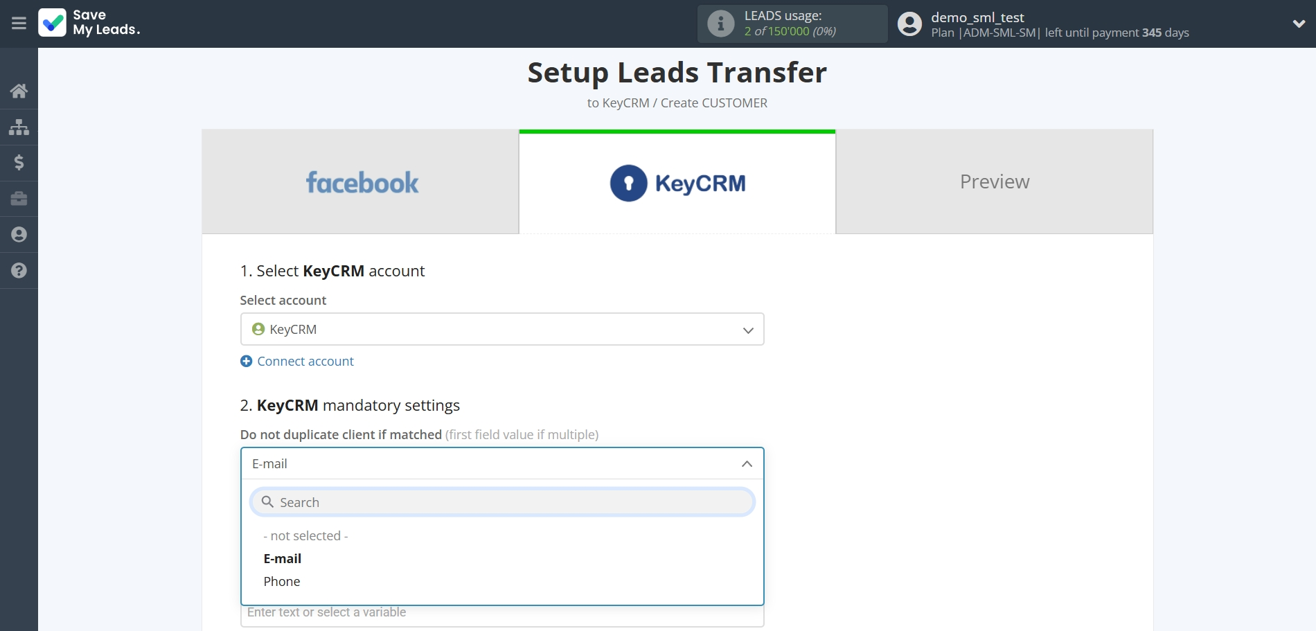 How to Connect Facebook with KeyCRM Create Lead | Assigning fields How to Connect Facebook with KeyCRM Create Lead | Assigning fields