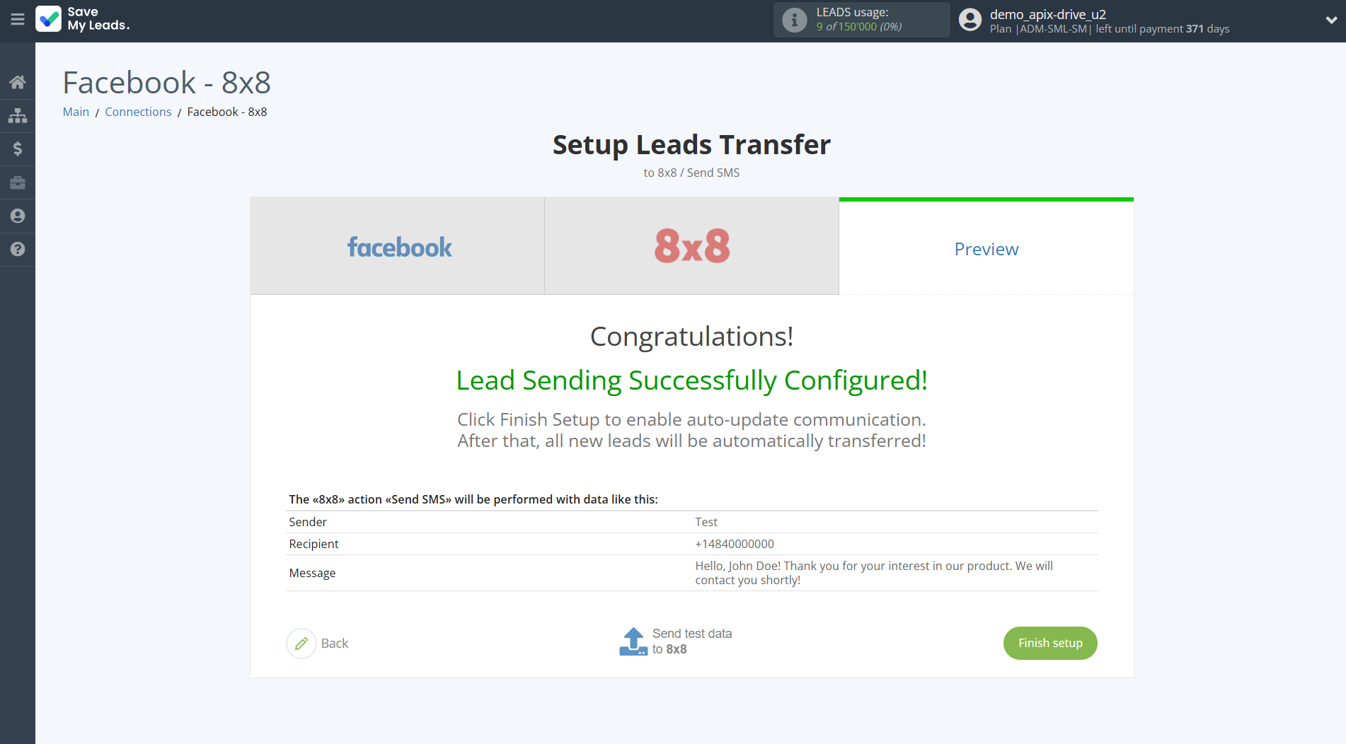 How to Connect Facebook with 8x8 | Test data How to Connect Facebook with 8x8 | Test data