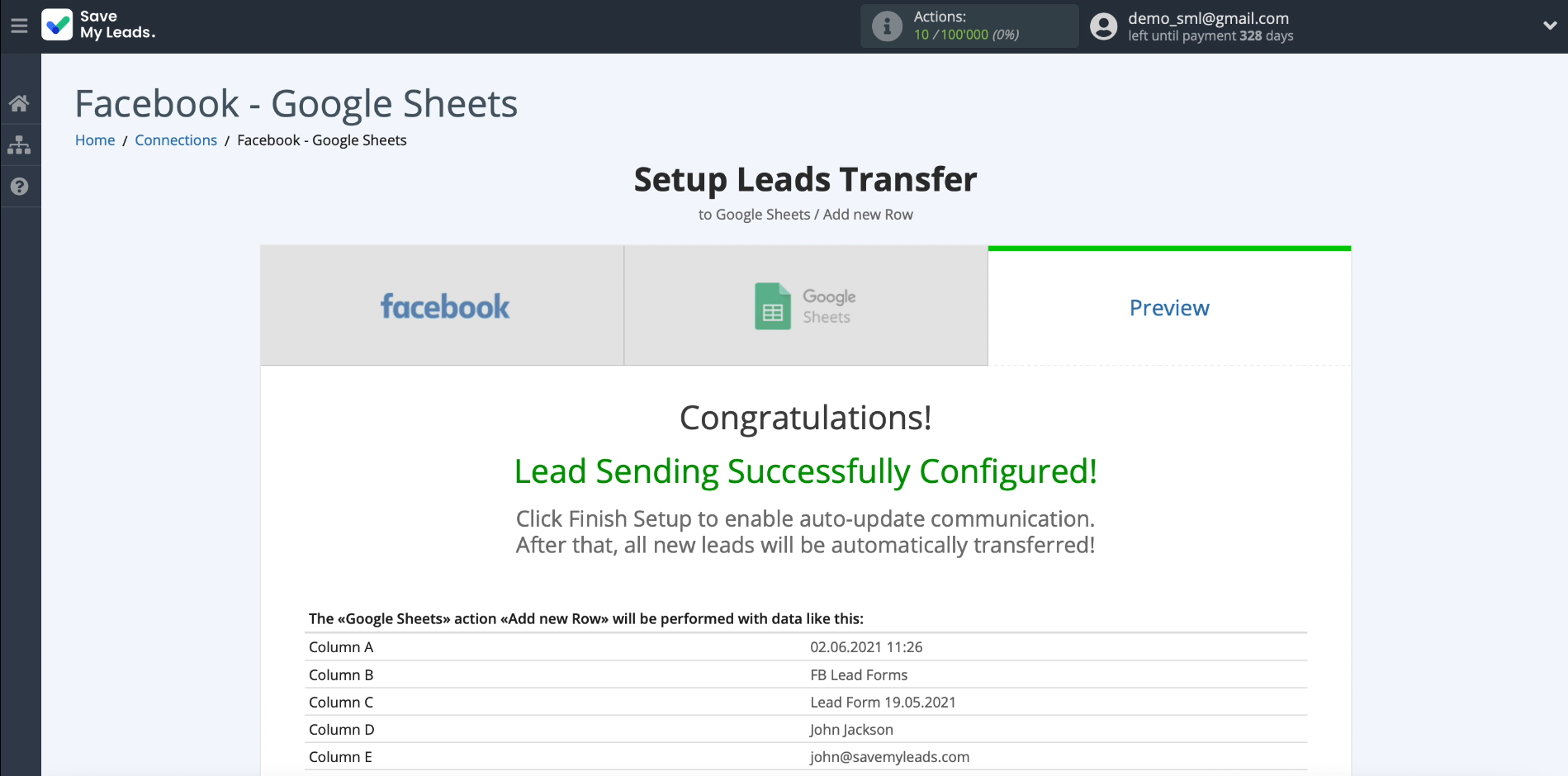 How to set up the upload of new leads from your Facebook ad account to Google Sheets | Example of lead data part 1 How to set up the upload of new leads from your Facebook ad account to Google Sheets | Example of lead data part 1
