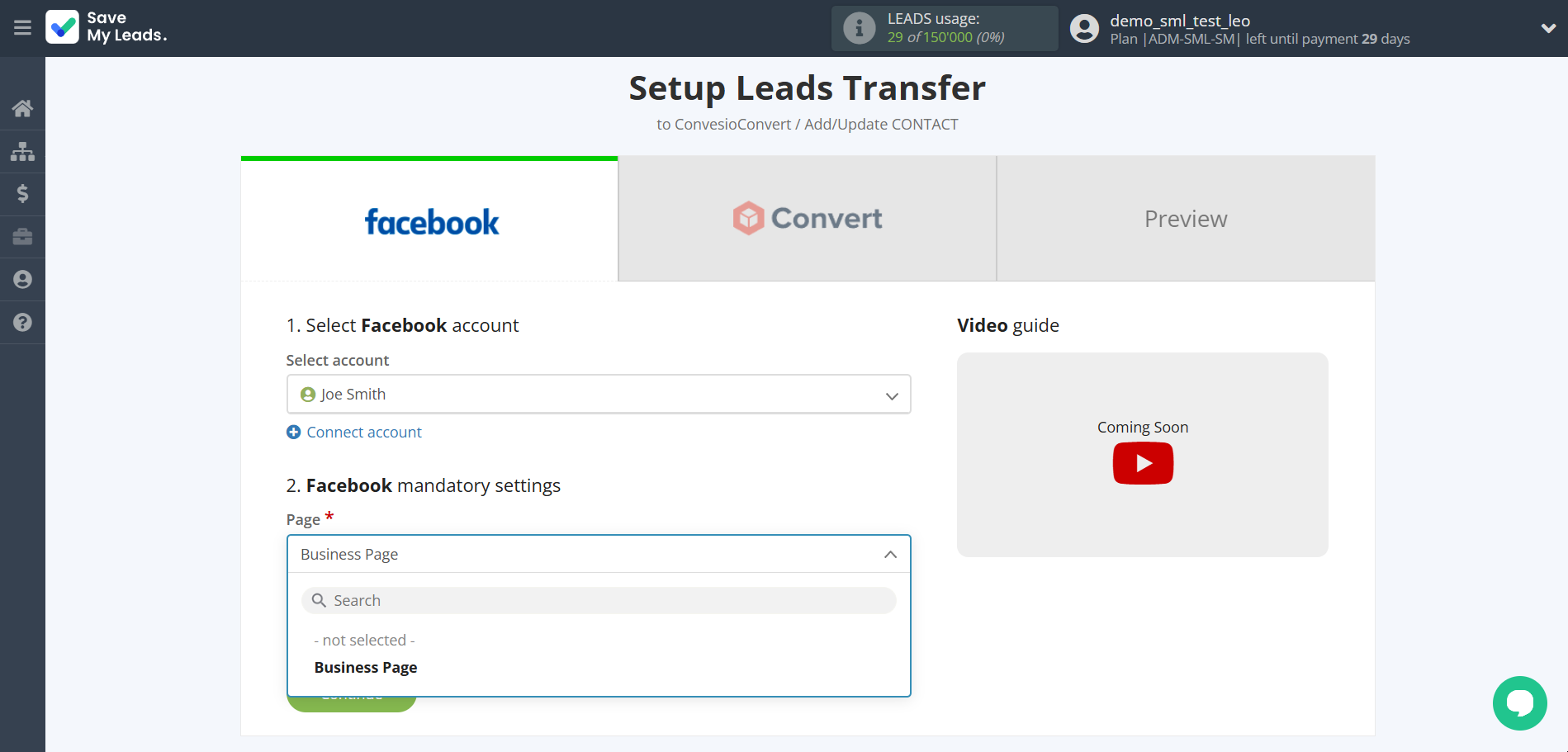 How to Connect Facebook with ConvesioConvert | Data Source account connection How to Connect Facebook with ConvesioConvert | Data Source account connection
