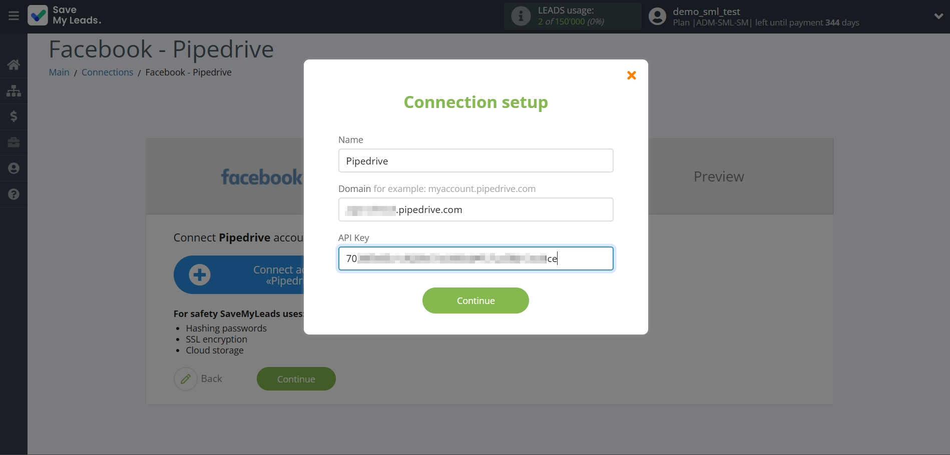 How to Connect Facebook with Pipedrive Create Deal | Data Destination account connection How to Connect Facebook with Pipedrive Create Deal | Data Destination account connection