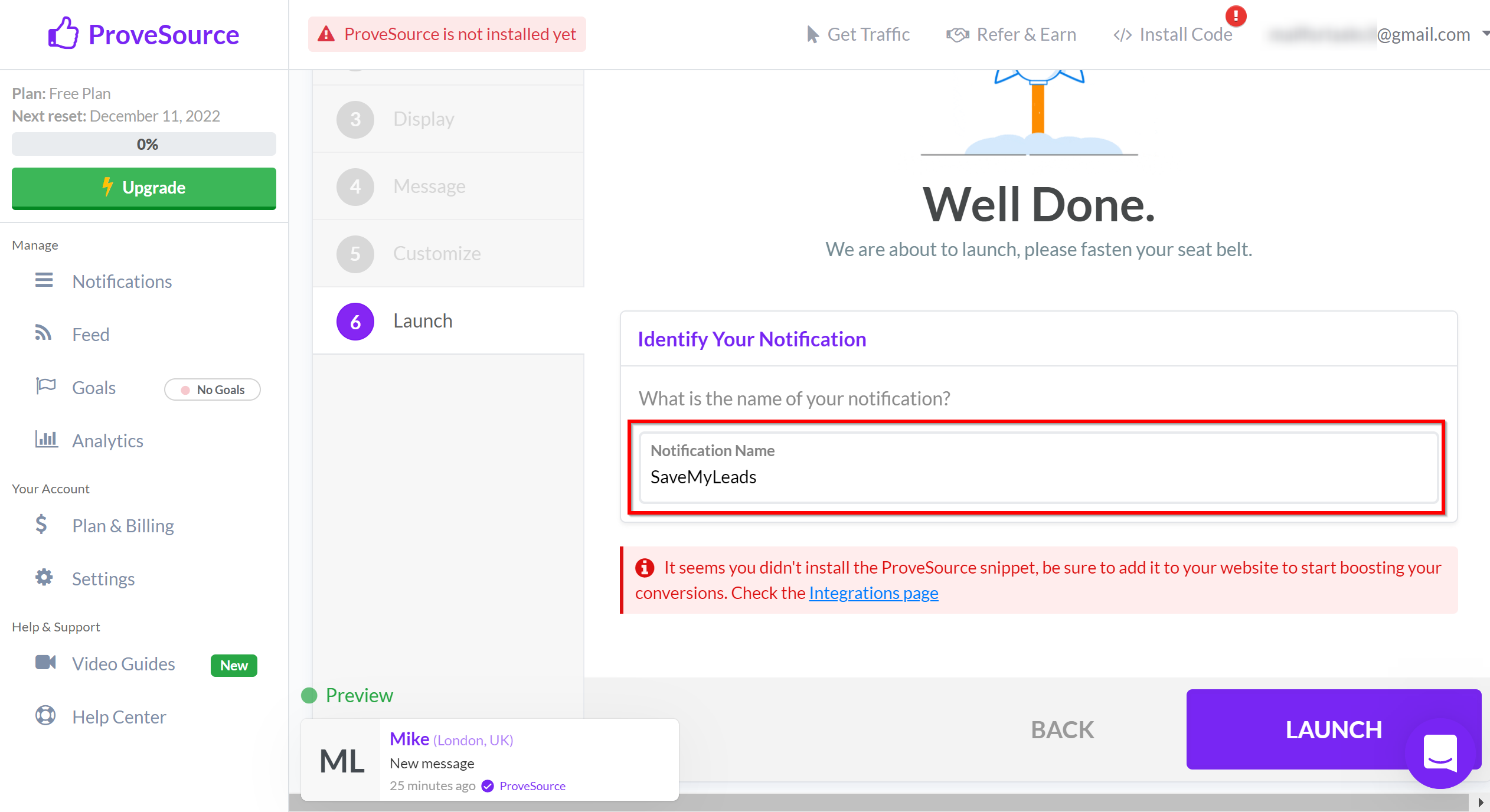 How to Connect Google Lead Form with ProveSource | Data Destination account connection