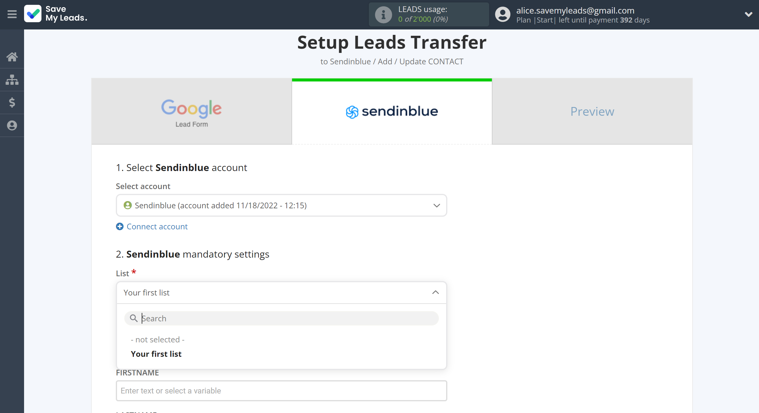 How to Connect Google Lead Form with Brevo | Assigning fields