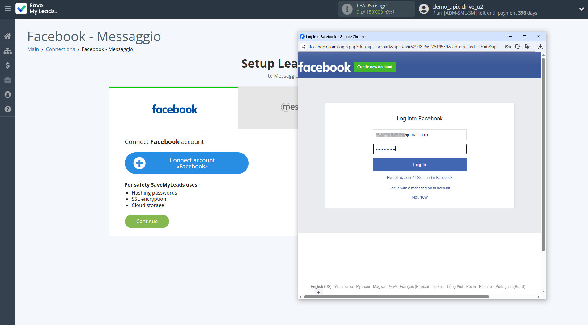 How to Connect Facebook with Messaggio | Data Source account connection How to Connect Facebook with Messaggio | Data Source account connection