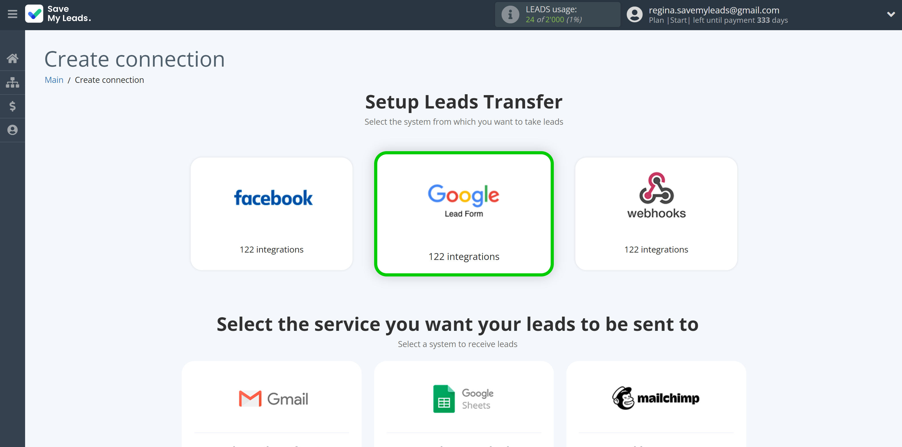 How to Connect Google Lead Form with Pipedrive Create Lead | Data Source system selection